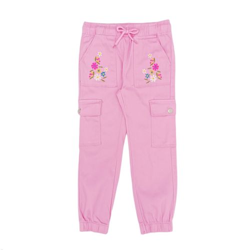 Jogger cargo rosa floral