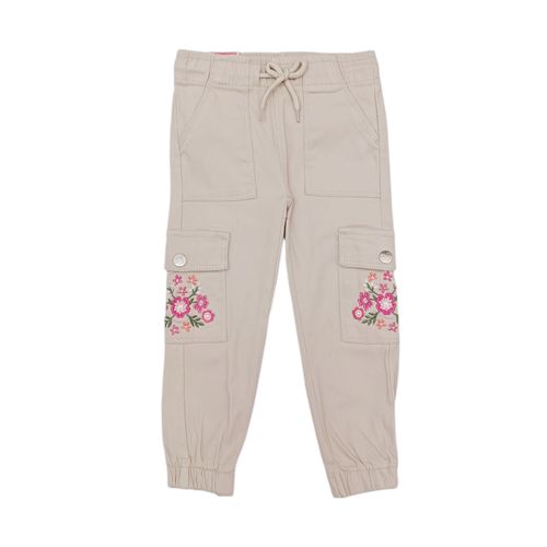 Jogger cargo beige floral