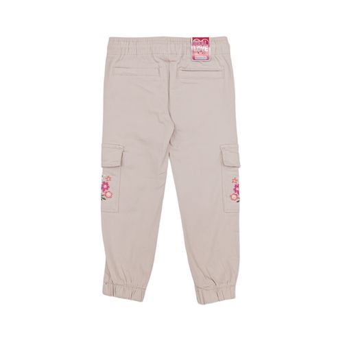 Jogger cargo beige floral