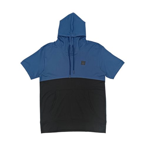 Camiseta color blocking con capucha