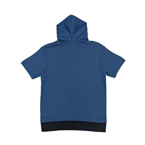 Camiseta color blocking con capucha