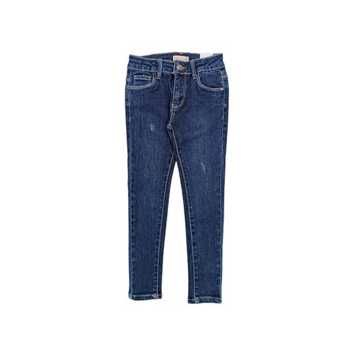 skinny jeans azul con textura