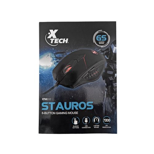 Mouse Gaming Stauros Negro RGB