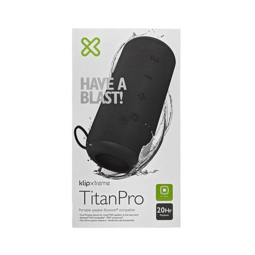 Bocina Negra Bluetooth TitanPro