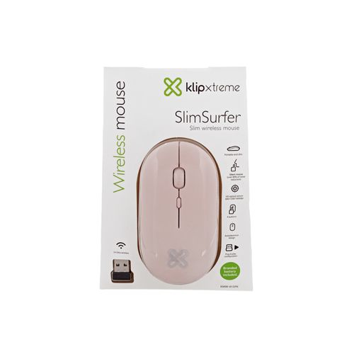 Mouse inalámbrico rosa SlimSurfer