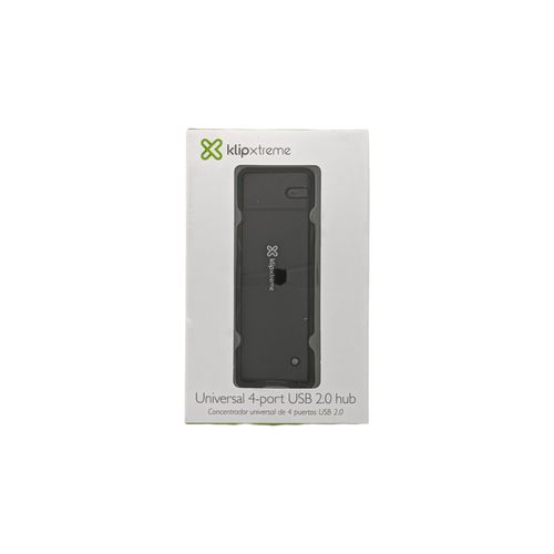 Hub 4 puertos USB 2.0 negro