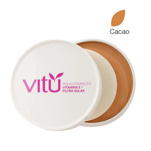 Polvo Compacto Vitamina E y Filtro Solar