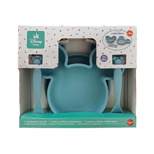Set de vajilla azul Mickey