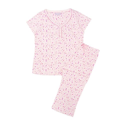 Pijama rosa de corazones