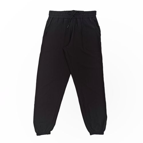 Jogger deportivo negro sólido