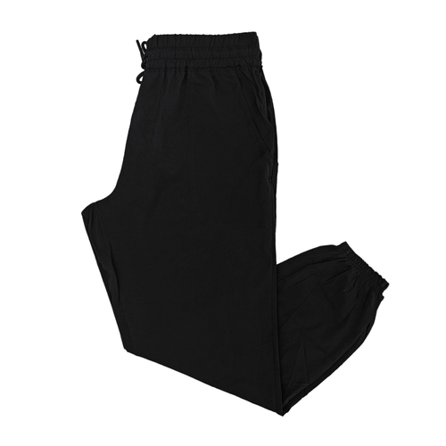 Jogger deportivo negro sólido