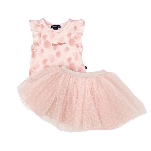 Conjunto estampado con falda tutu