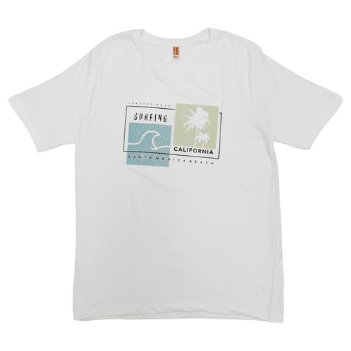 Camiseta estampada blanca