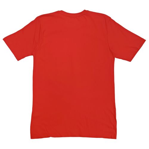 Camiseta roja estampada