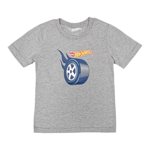 Camiseta gris estampada