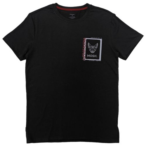 Camiseta negro estampada