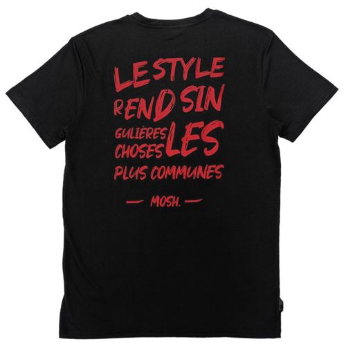 Camiseta negro estampada