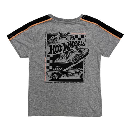 Camiseta gris estampada