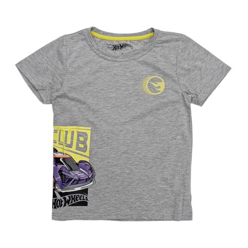 Camiseta casual estampada gris