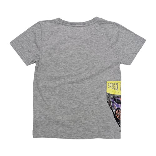 Camiseta casual estampada gris