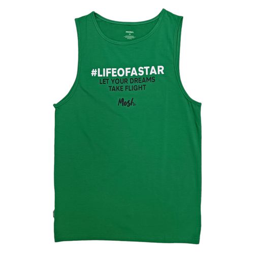 Tank top verde estampado