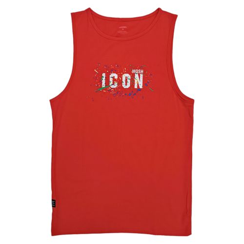 Tank top rojo estampado