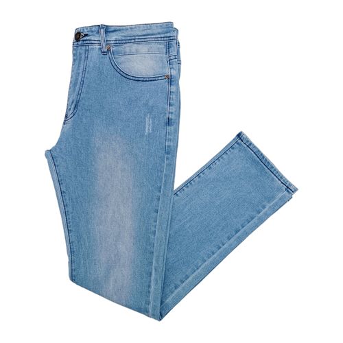 Straight jeans azul lavado