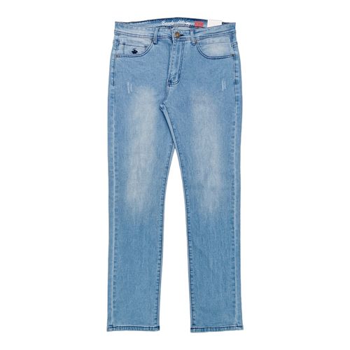 Straight jeans azul lavado