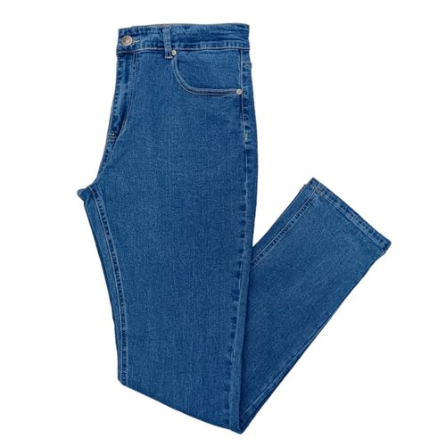 Slim jeans azul sólido