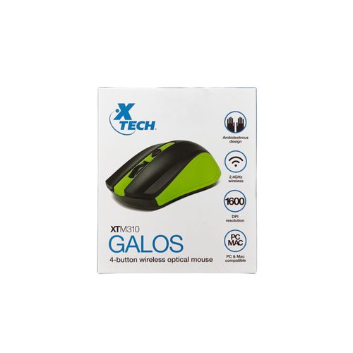 Mouse inalámbrico Galos verde