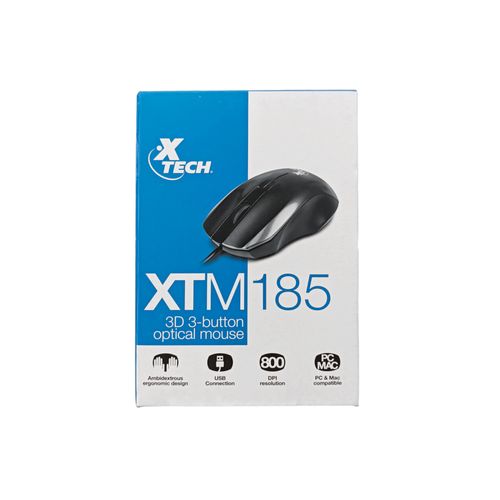 Mouse óptico negro XTM-185