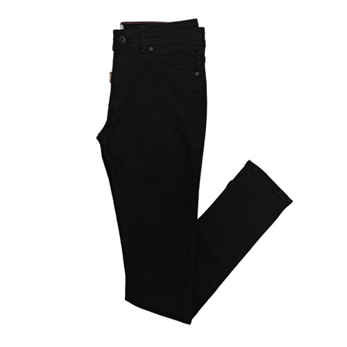 Jeans skinny negro sólido