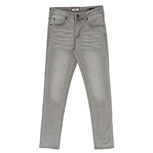 Jeans slim gris sólido