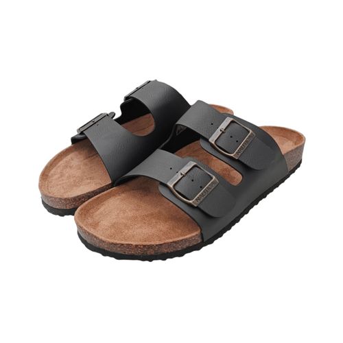 Sandalias casuales negro sólido