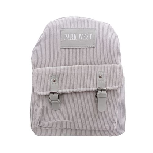 Backpack gris claro acanalada