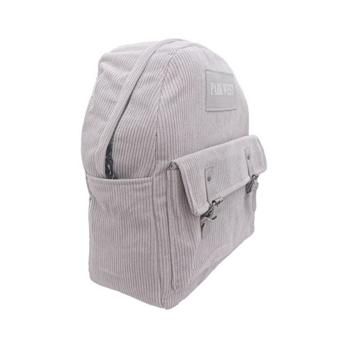 Backpack gris claro acanalada