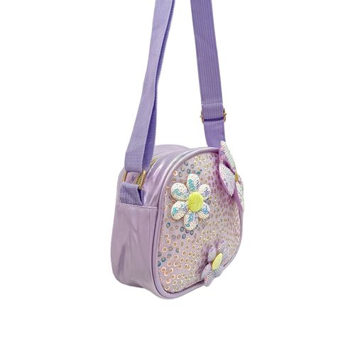 Cartera lila floral