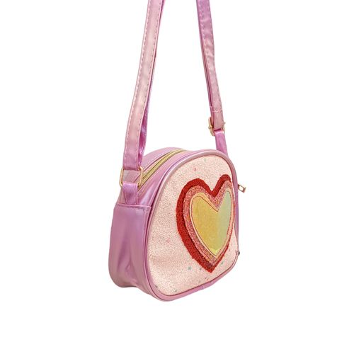 Cartera rosa de corazón