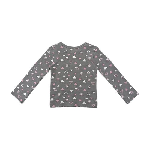 Camiseta gris oscuro manga larga