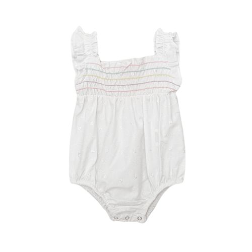 Mameluco blanco con textura
