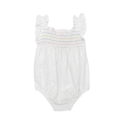 Mameluco blanco con textura