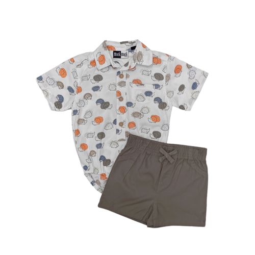 Conjunto estampado erizo multicolor