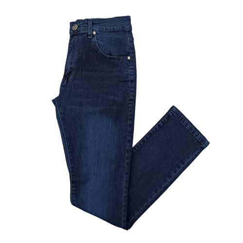 Jeans slim azul oscuro sólido