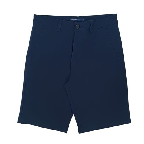 Short casual azul sólido