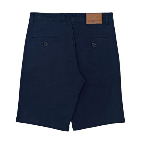 Short casual azul sólido