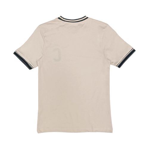 Camiseta beige estampada