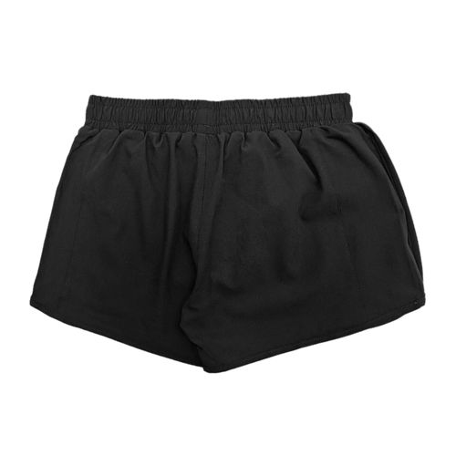 Short deportivo negro sólido