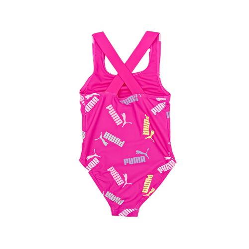 Traje de baño estampado fucsia