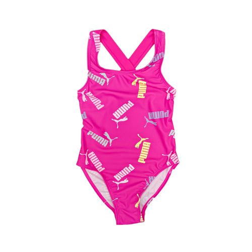 Traje de baño estampado fucsia