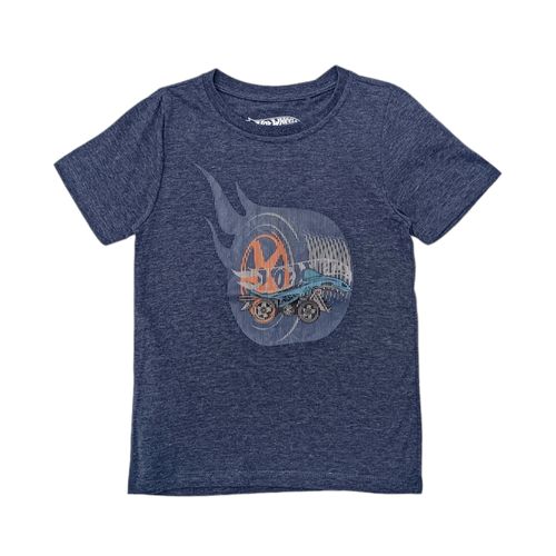 Camiseta navy estampada